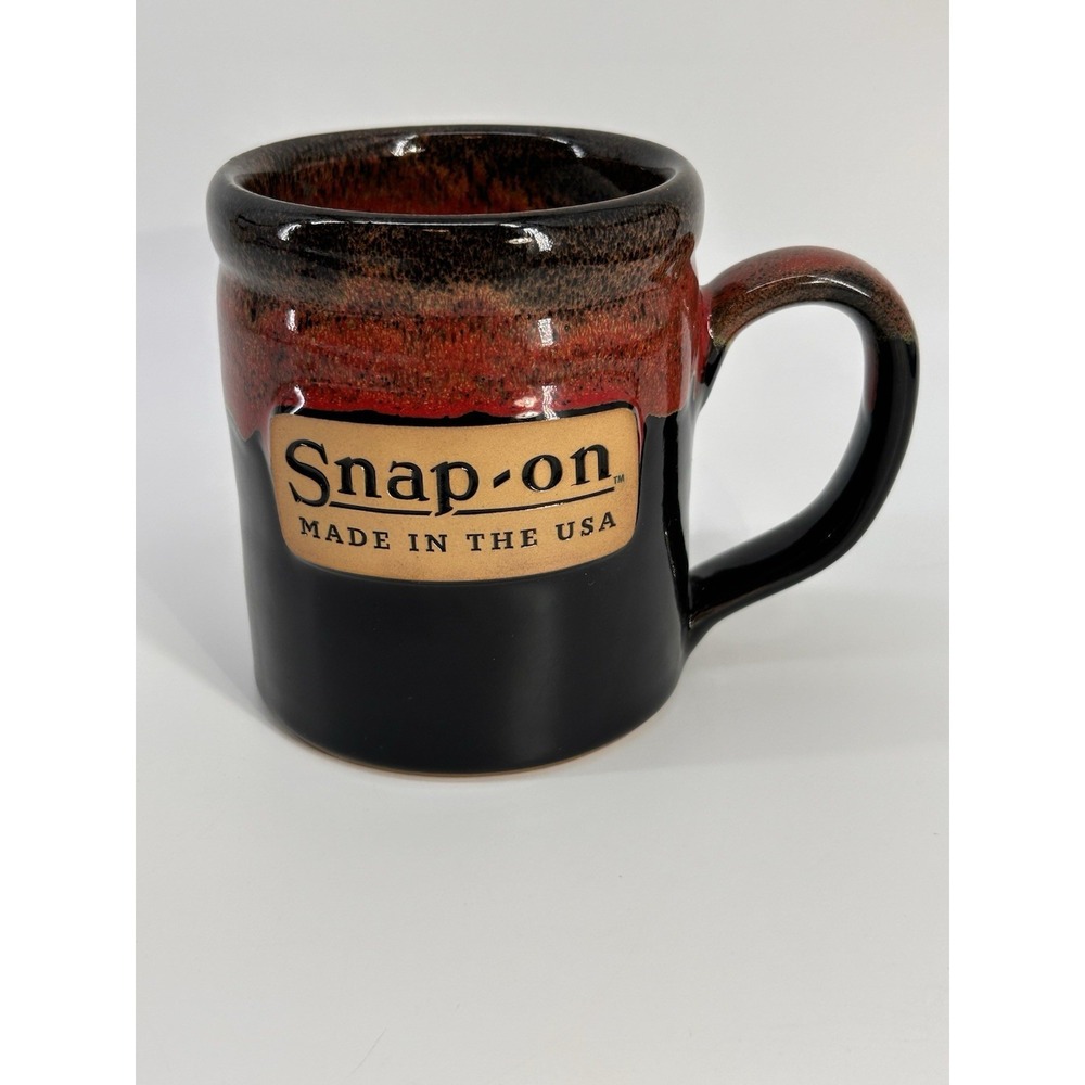 SNAP-ON TOOLS Handmade DENEEN POTTERY USA Drip Glaze Coffee Cup 2024 Mug